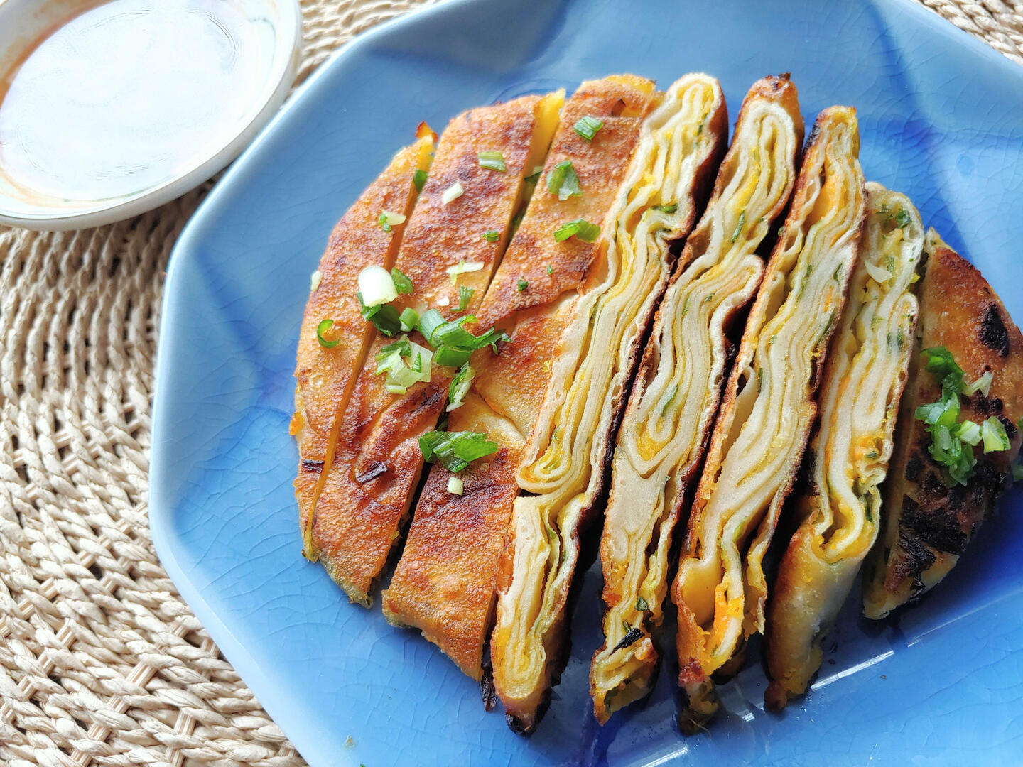 SWEET POTATO & SCALLION PANCAKES