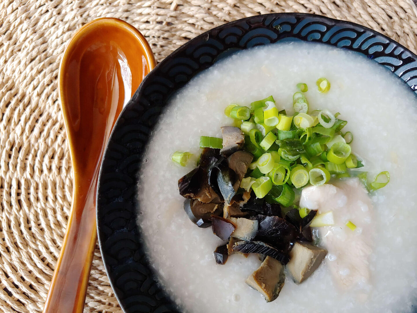 CENTURY EGG AND PORK CONGEE