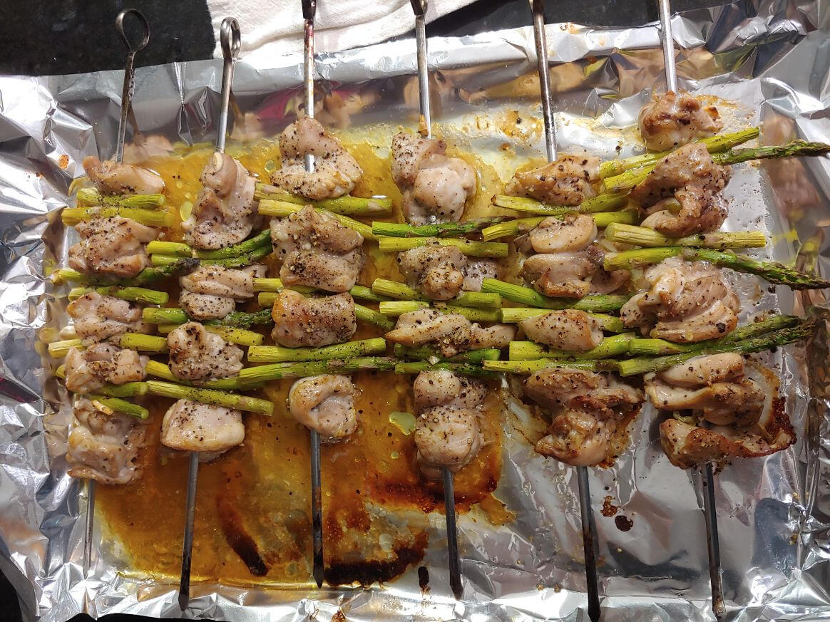 Chicken skewers